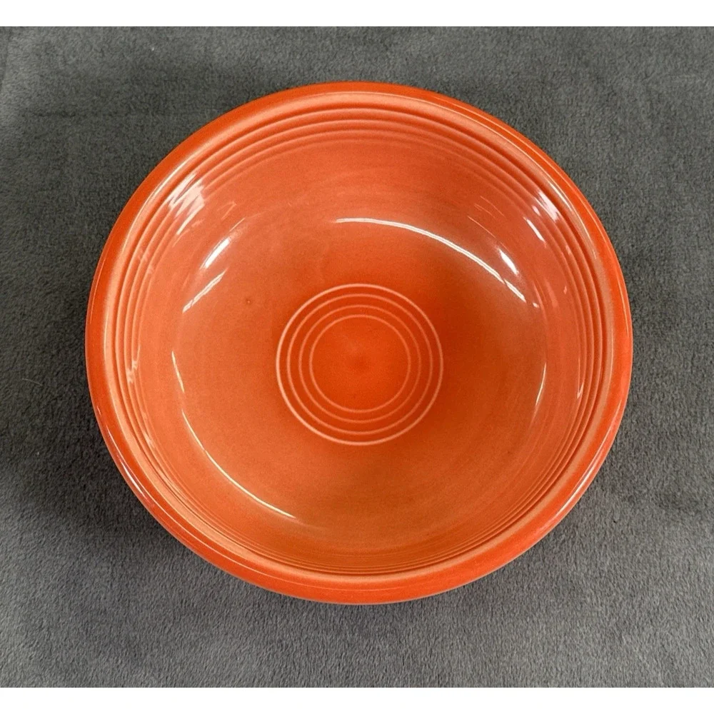 Vintage Fiesta Fiestaware 5 1/2 Berry Bowl Coral Cantaloupe Color Bnfts Charity